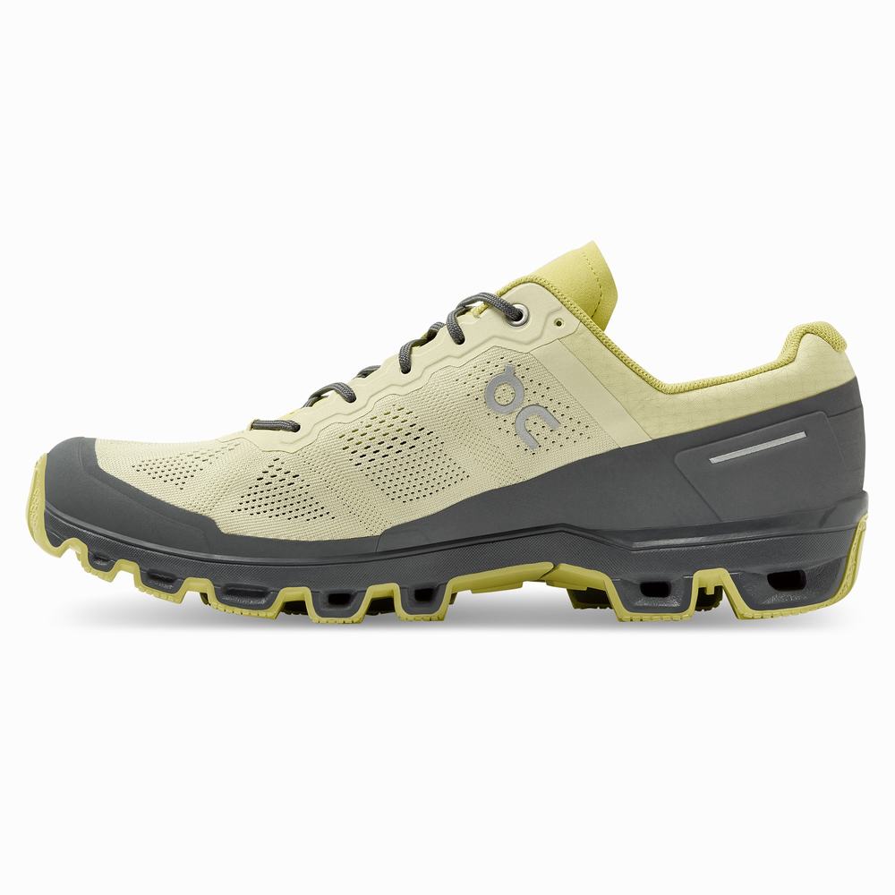 On Cloudventure Trailrunning Schoenen Heren Khaki Geel | 732850URO