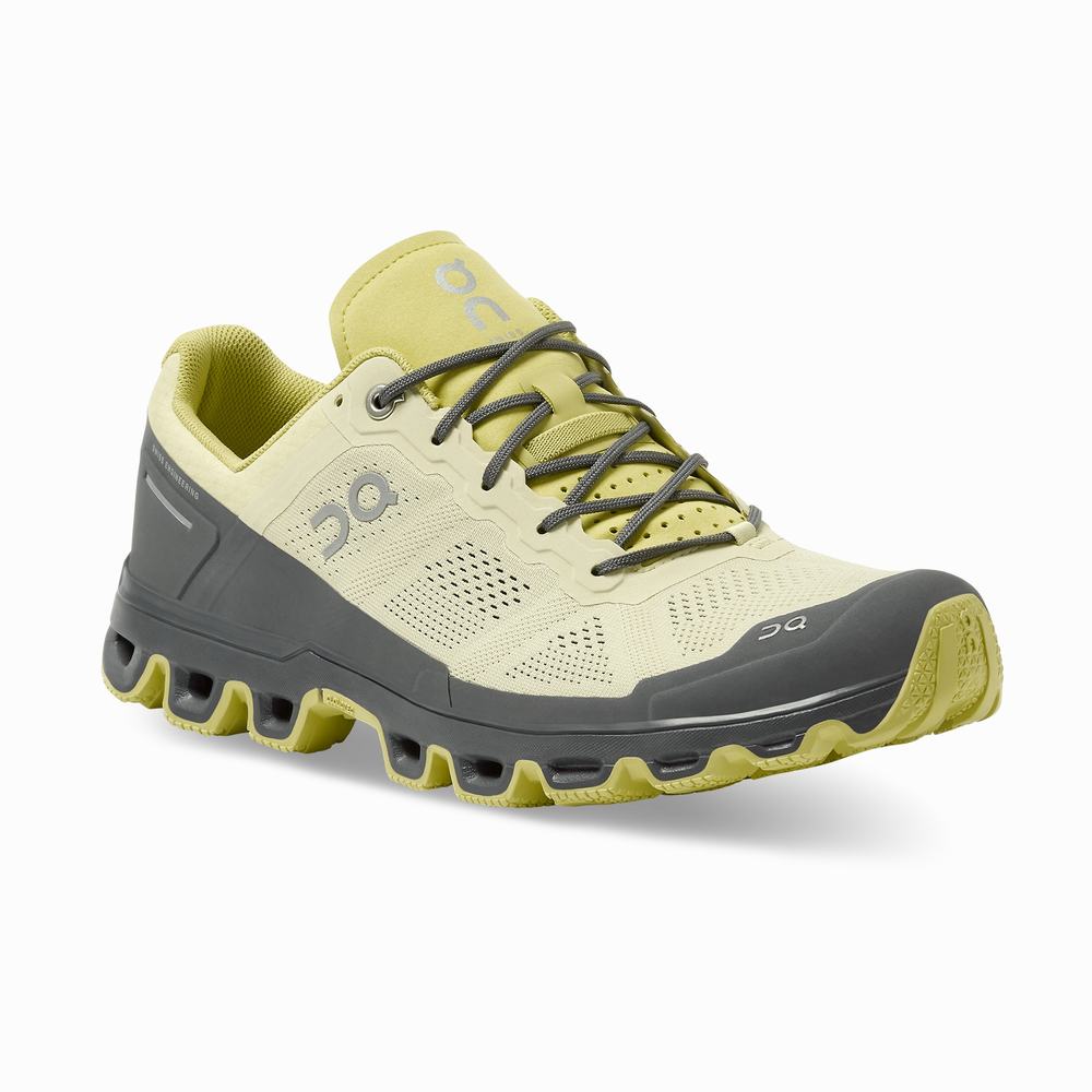 On Cloudventure Trailrunning Schoenen Heren Khaki Geel | 732850URO