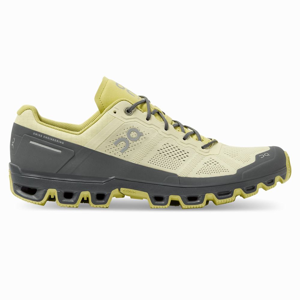 On Cloudventure Trailrunning Schoenen Heren Khaki Geel | 732850URO