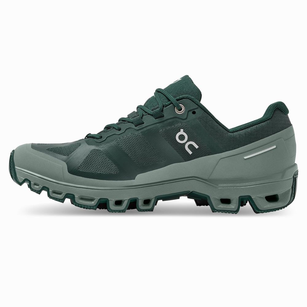 On Cloudventure Waterproof Trailrunning Schoenen Dames Groen | 928740JGF