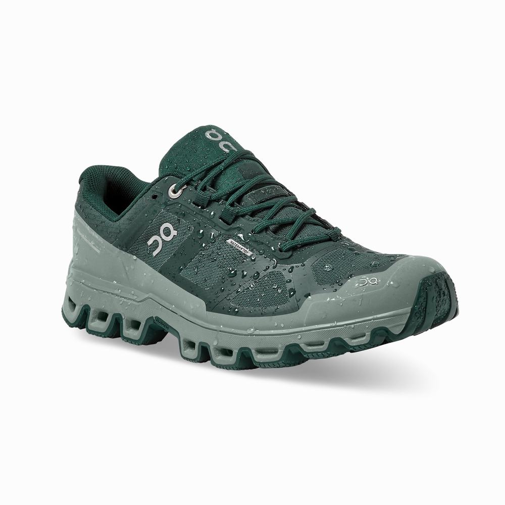 On Cloudventure Waterproof Trailrunning Schoenen Dames Groen | 928740JGF