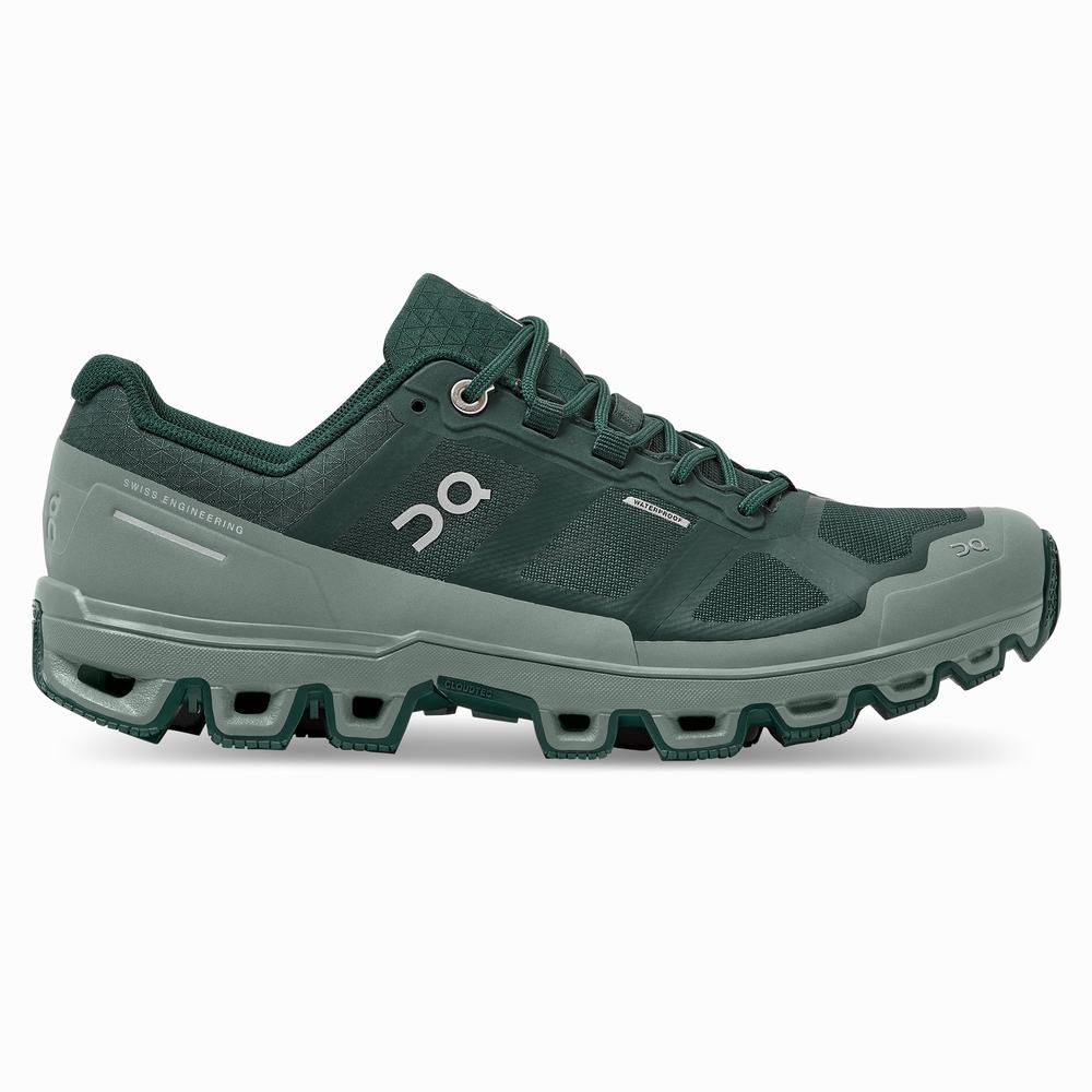 On Cloudventure Waterproof Trailrunning Schoenen Dames Groen | 928740JGF