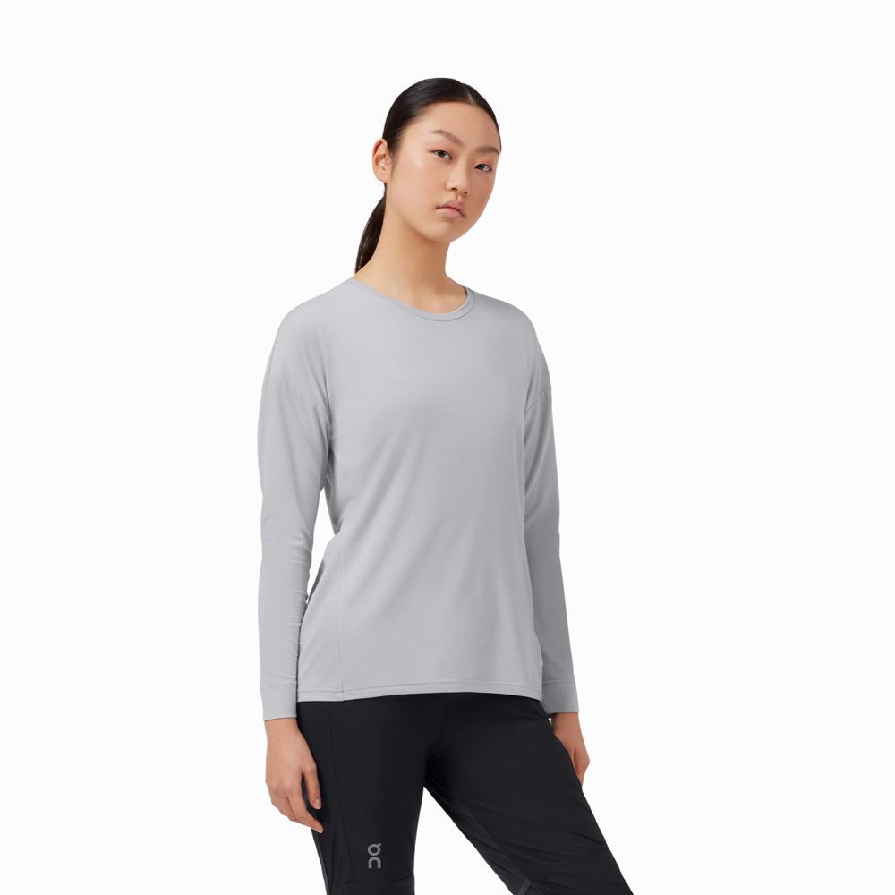 On Comfort T-shirts Dames Grijs | 138924RTW