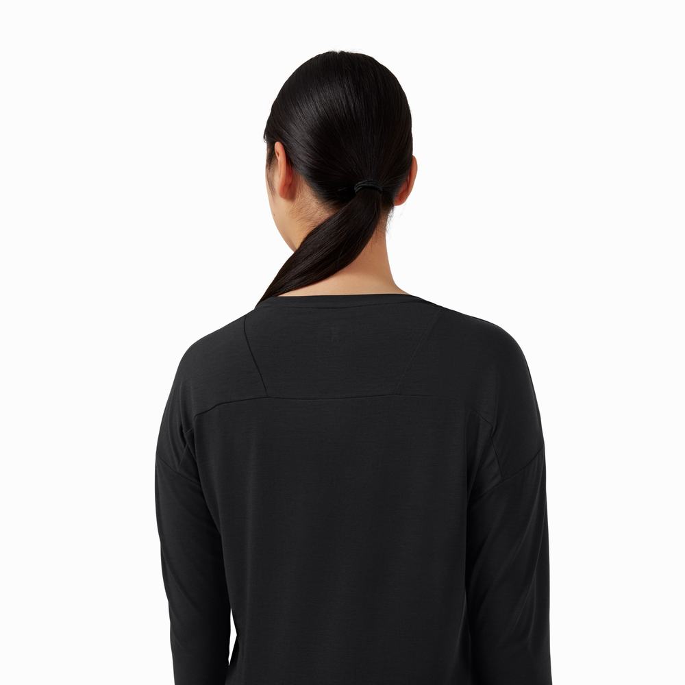 On Comfort T-shirts Dames Zwart | 814953JMK