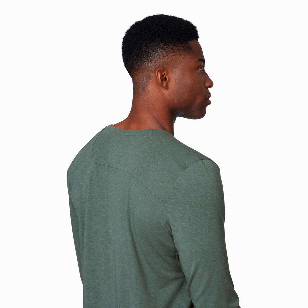 On Comfort T-shirts Heren Olijfgroen | 619280CSN