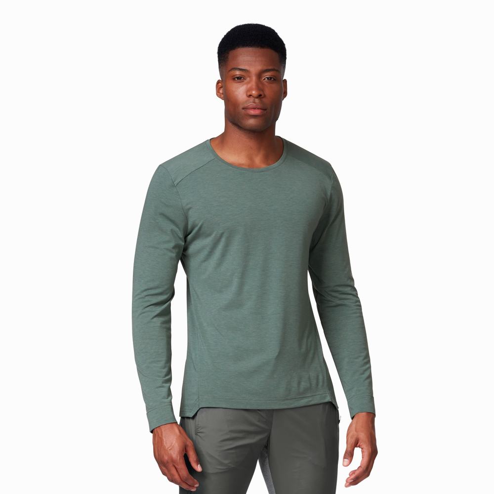 On Comfort T-shirts Heren Olijfgroen | 619280CSN