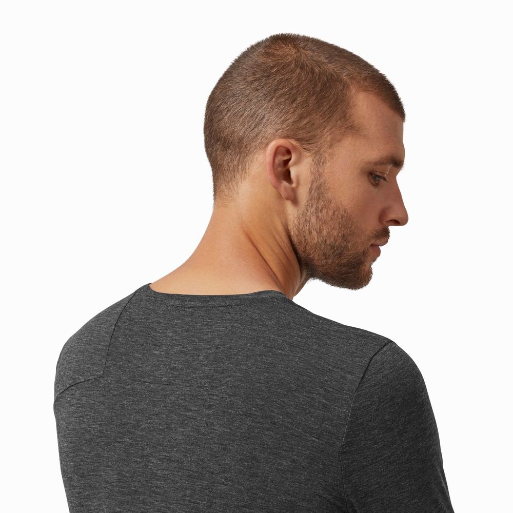 On Comfort T-shirts Heren Zwart | 587960DVE