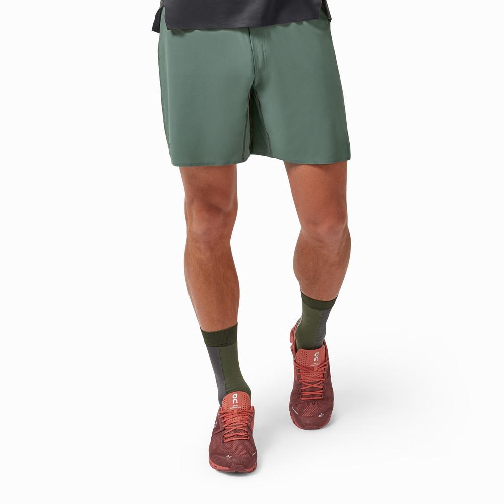 On Lightweight Hardloopshorts Heren Olijfgroen | 683192WXF