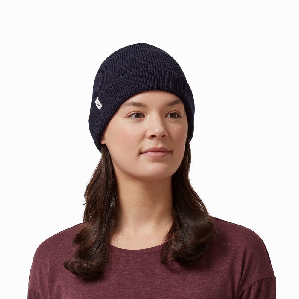 On Merino Beanie Hoeden Heren Donkerblauw | 507862KHR