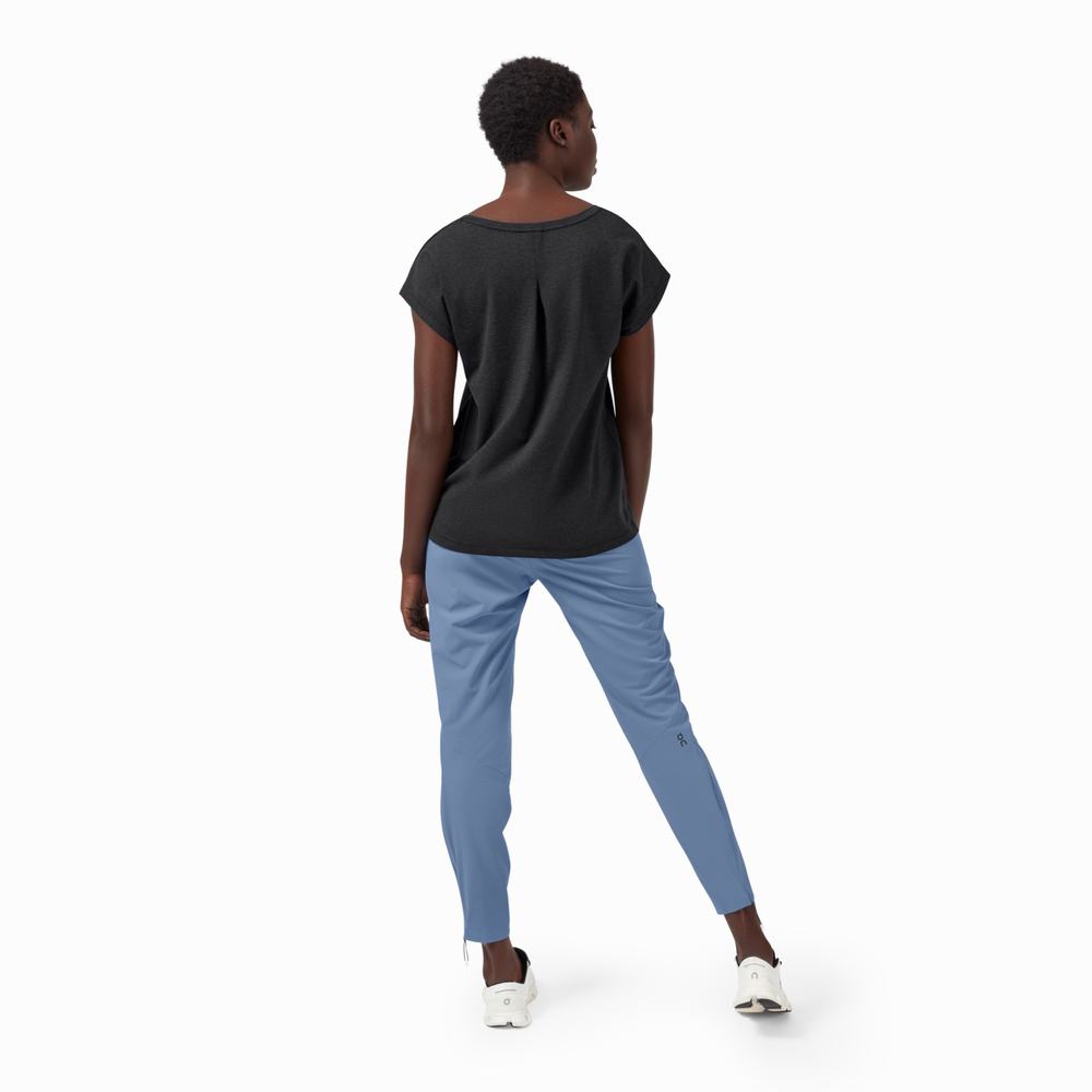 On On-T T-shirts Dames Zwart | 801947QIS