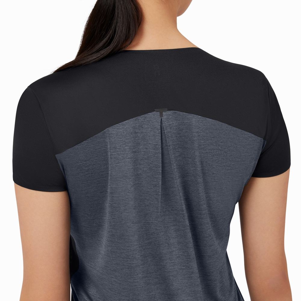 On Performance Long-T T-shirts Dames Zwart | 091465MSE