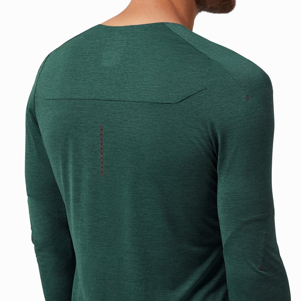 On Performance Long-T T-shirts Heren Groen | 967203XVN