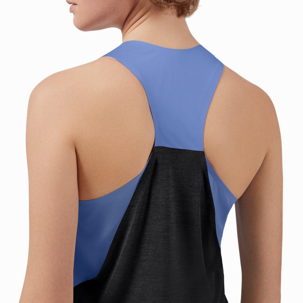 On Tank-T Tanktop Dames Blauw Zwart | 716493IUL