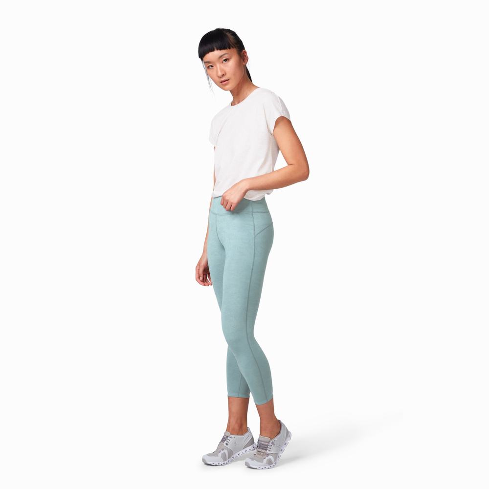 On Tights 7/8 Running Leggings Dames Olijfgroen | 349580JQN