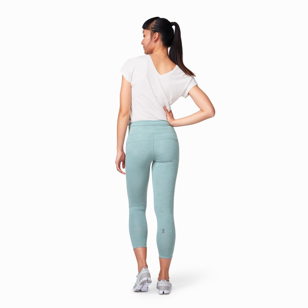 On Tights 7/8 Running Leggings Dames Olijfgroen | 349580JQN