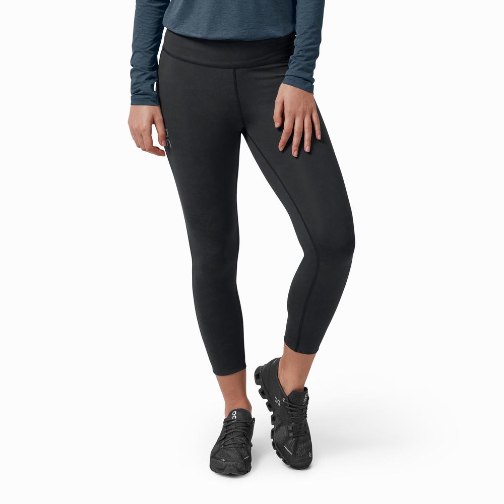 On Tights 7/8 Running Leggings Dames Zwart | 083214AOG