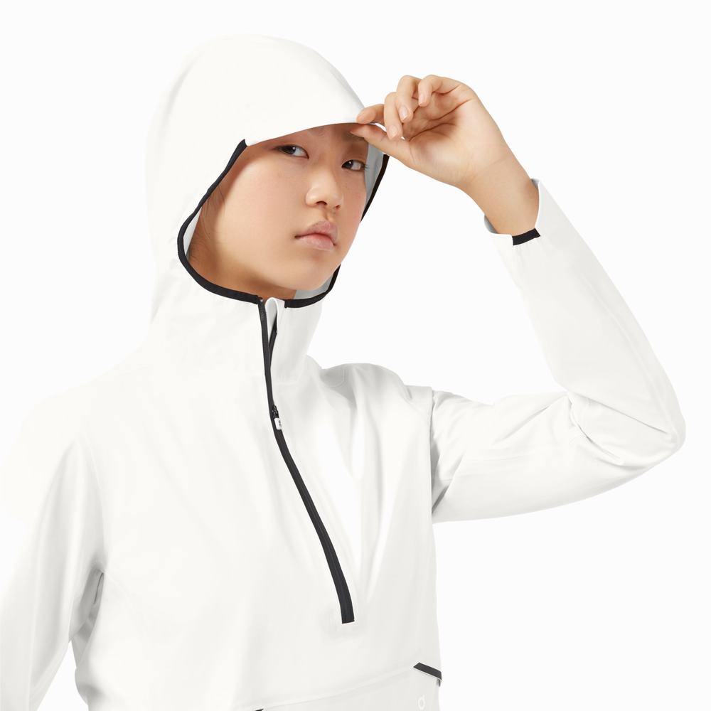 On Waterproof Anorak Jassen Dames Wit | 148627ATQ