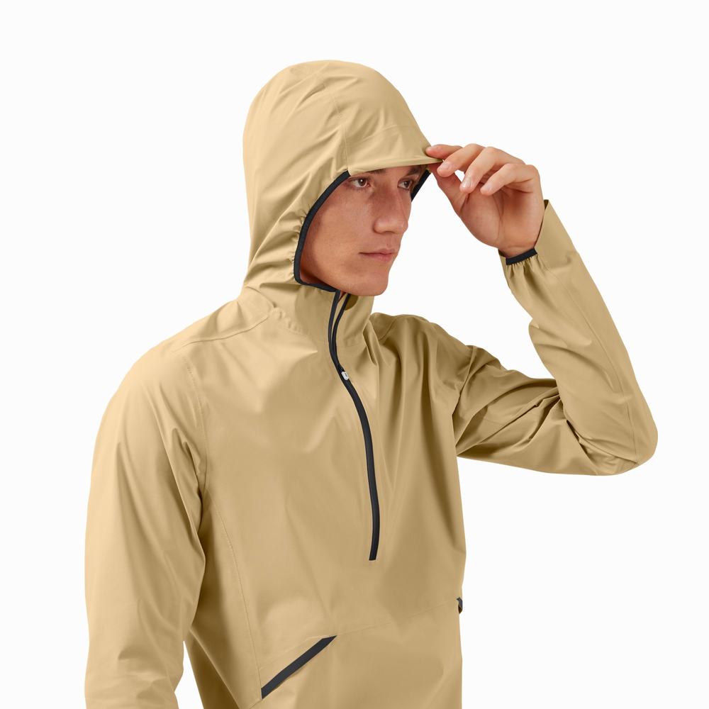 On Waterproof Anorak Jassen Heren Bruin | 714825NVS