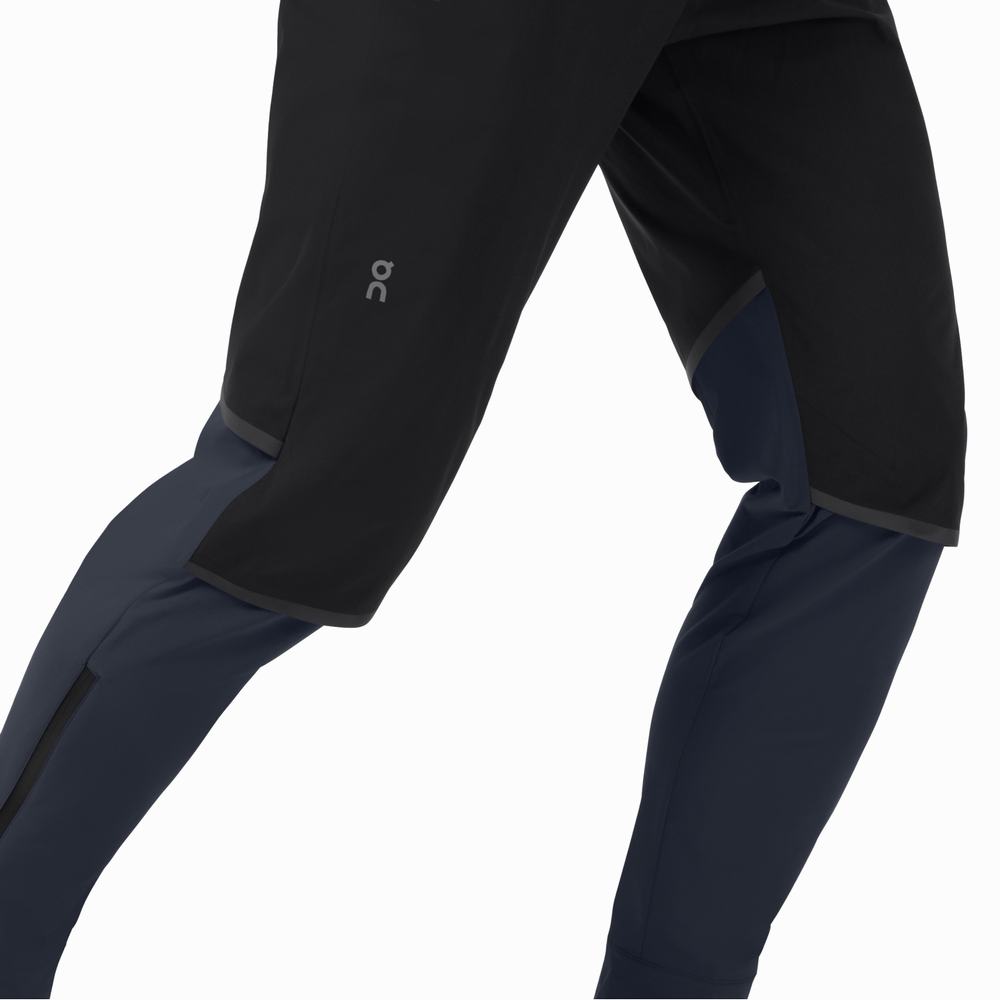 On Waterproof Broek Heren Zwart Donkerblauw | 389501EZF